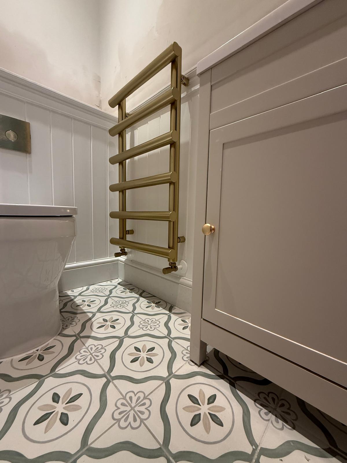 Cloakroom after refurbishment