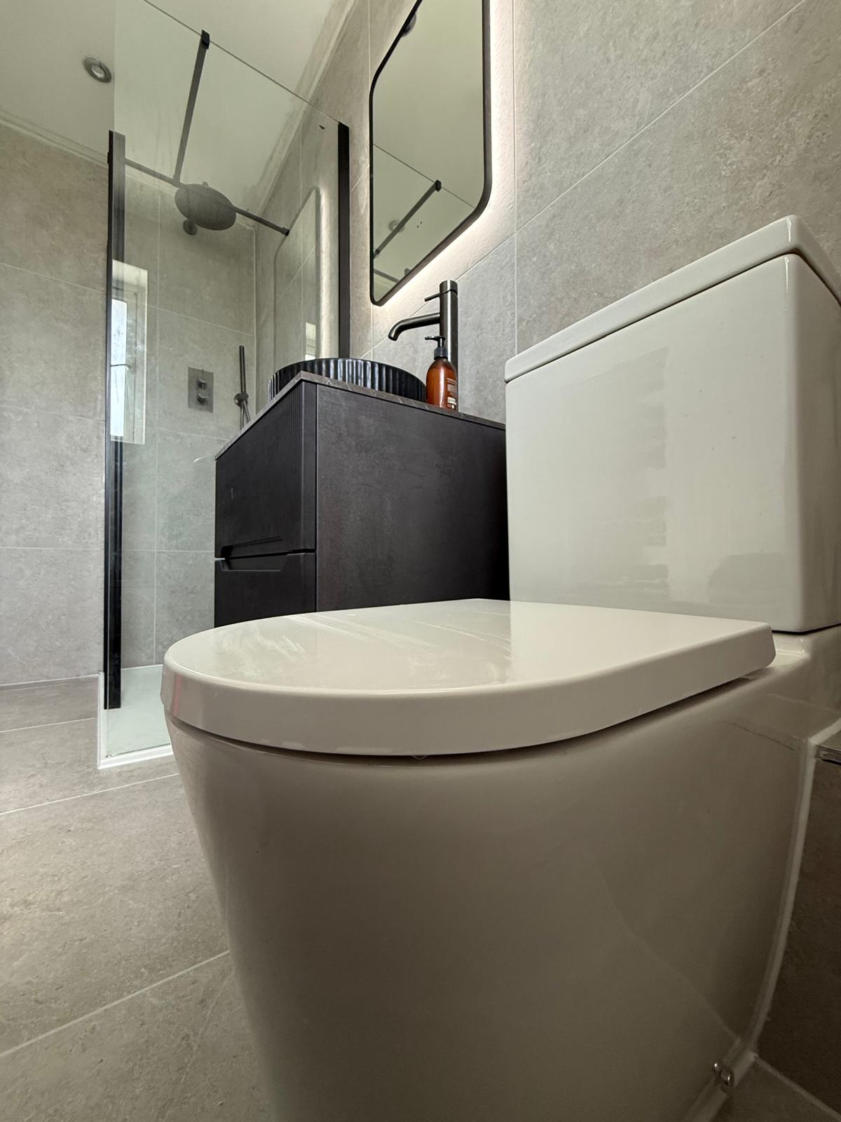 Shower room after refurbishment